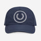 Fred Perry Petten  Circle branded ripstop cap - navy 