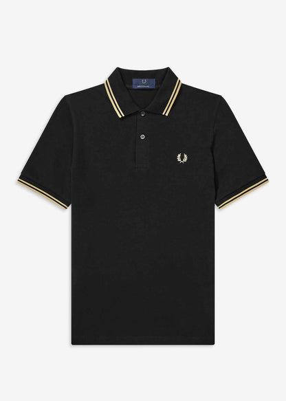 Fred Perry Polo's  Twin tipped fred perry shirt - black champagne 