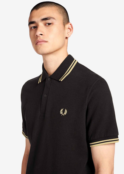 Fred Perry Polo's  Twin tipped fred perry shirt - black champagne 