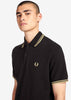 Fred Perry Polo's  Twin tipped fred perry shirt - black champagne 