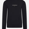 Fred Perry Truien  Embroidered sweatshirt - black 