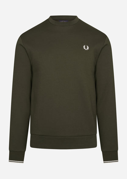 Fred Perry Truien  Fred Perry embroidered sweat - hunting green 