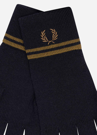 Fred Perry Handschoenen  Twin tipped merino wool gloves - black shadedston 