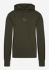 Fred Perry Hoodies  Embroidered hooded sweatshirt - hunting green 