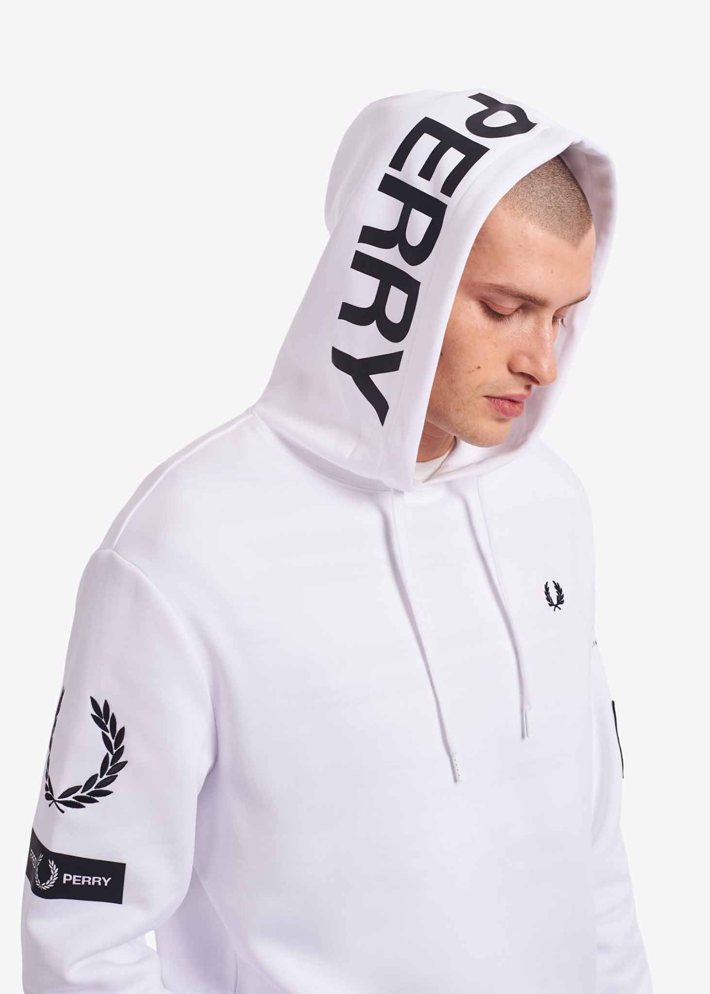 Fred perry white sweatshirt best sale