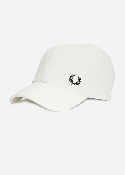 Fred Perry Petten  Pique classic cap - snow white 