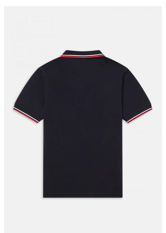Fred Perry Polo's  Twin tipped fred perry shirt - navy white red 