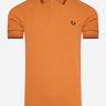 Fred Perry Polo's  Twin tipped polo - rust 