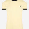 Fred Perry T-shirts  Ringer t-shirt - lemon sorbet 