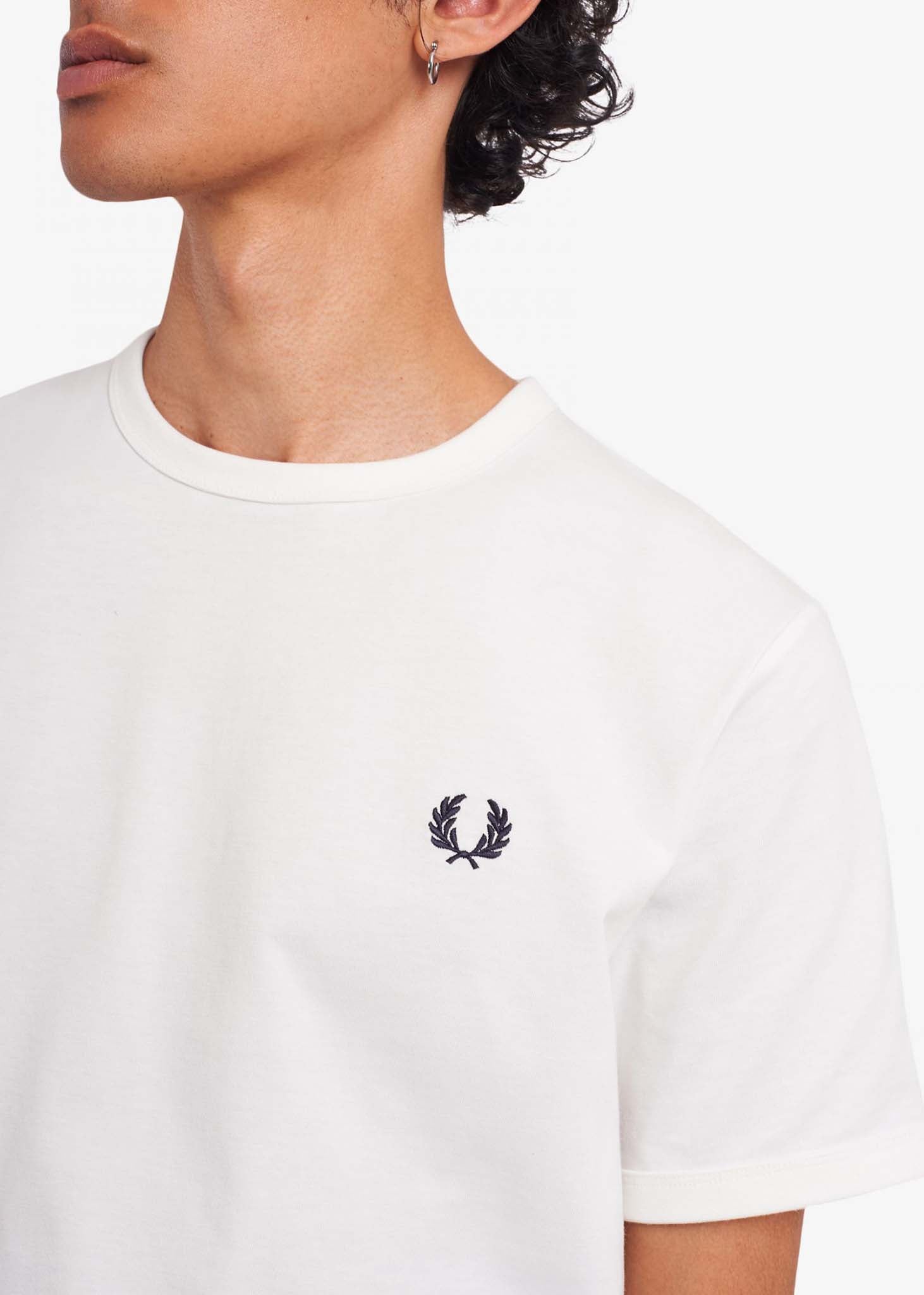 Fred perry 2025 t shirt wit