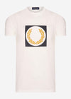 Fred Perry T-shirts  Laurel wreath graphic t-shirt - snow white 