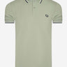 Fred Perry Polo's  Twin tipped polo - seagrass 