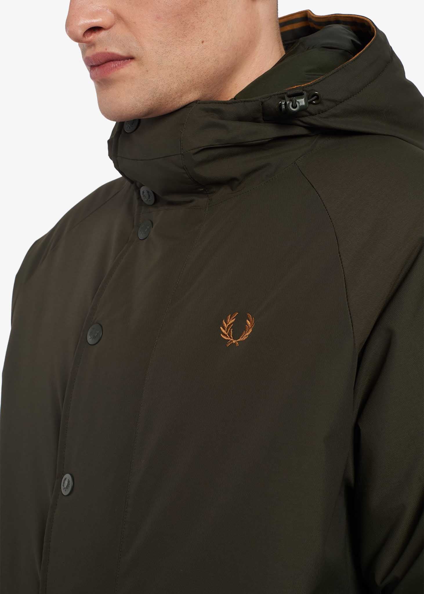 Fred Perry Jassen  Padded zip-through jacket - hunting green 