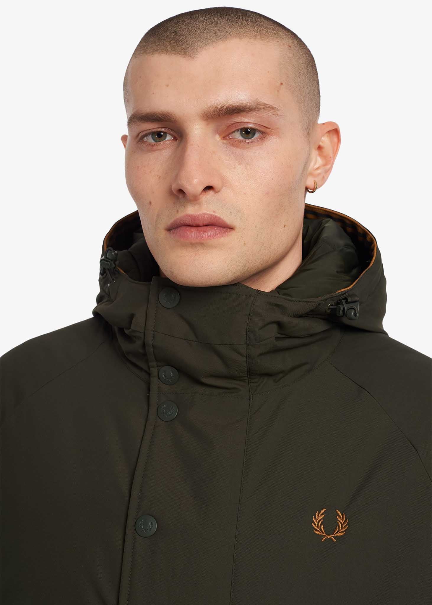 Fred Perry Jassen  Padded zip-through jacket - hunting green 