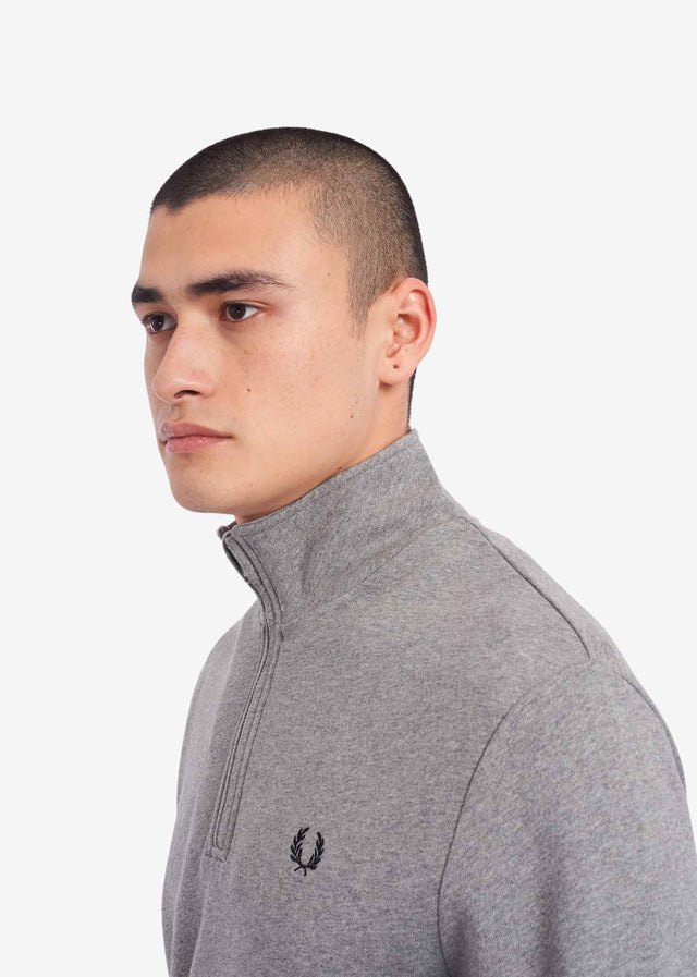 Fred Perry Pullover  Half zip sweatshirt - steel marl 