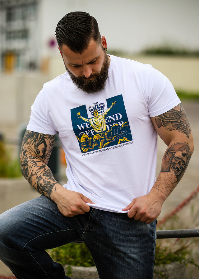 Weekend Offender T-Shirts  Leo gregory - white ss21 