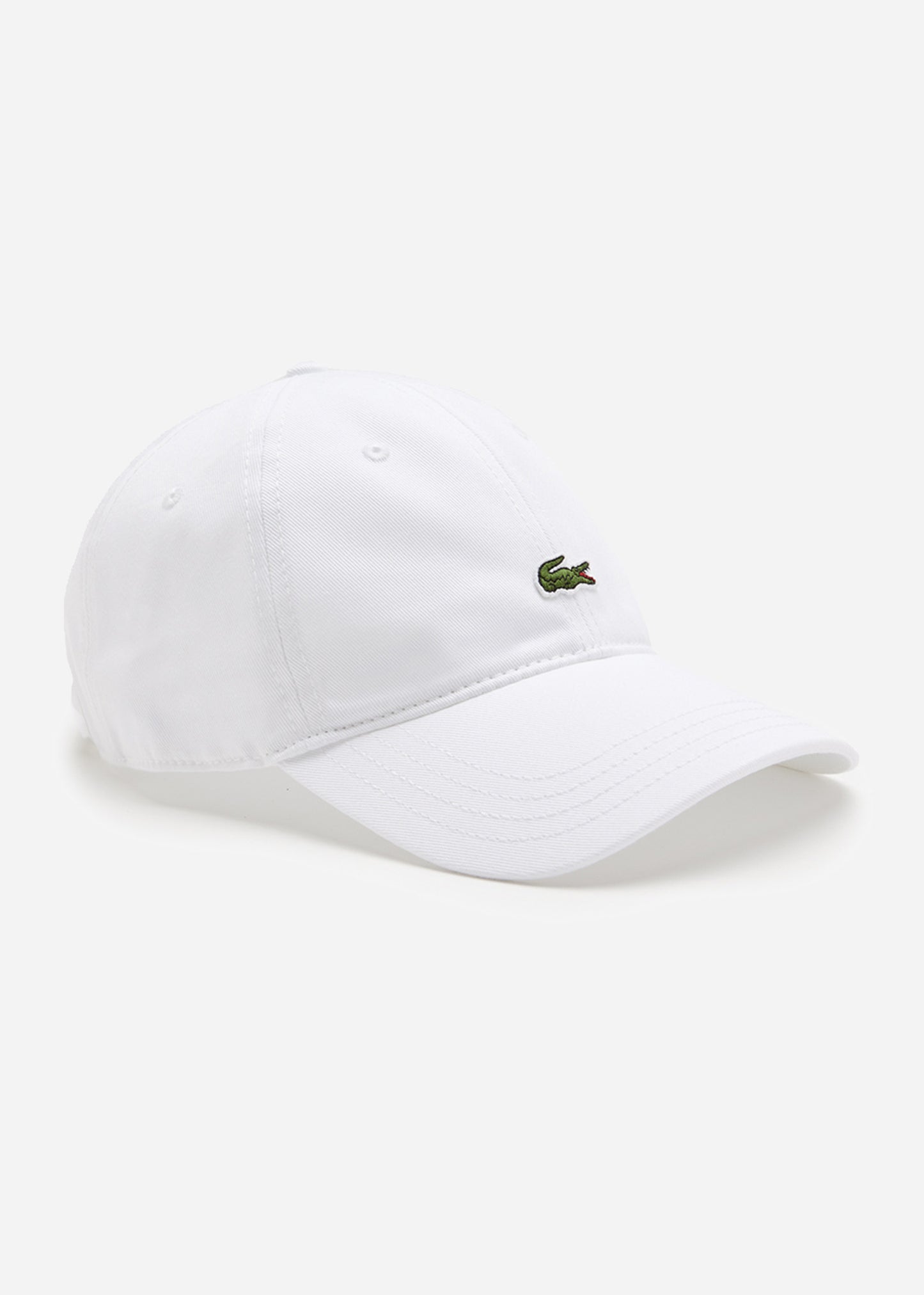 Lacoste Petten  Cotton twill logo cap - white 