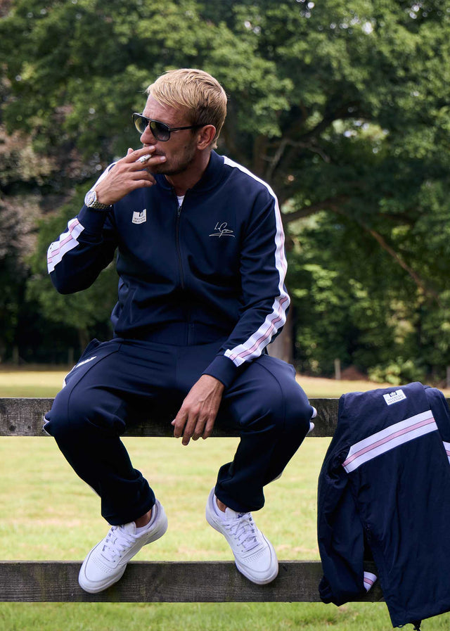 Weekend Offender Sweatjacken  LG tracksuit - navy 