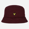Lyle & Scott Bucket Hats  Cotton twill bucket hat - merlot 