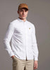 Lyle & Scott Overhemden  Light weight oxford shirt ss - white 