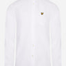 Lyle & Scott Overhemden  Light weight oxford shirt ss - white 