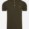 Lyle & Scott Polo's  Slim stretch polo - trek green 
