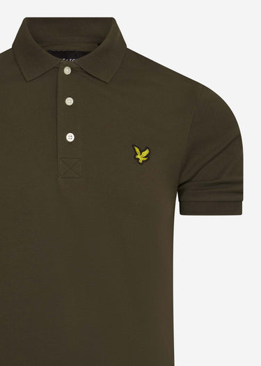 Lyle & Scott Polo's  Slim stretch polo - trek green 