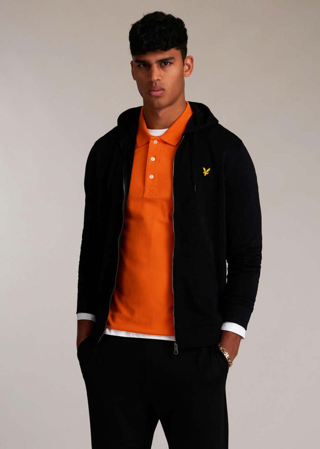 Lyle & Scott Sweatjacken  Zip through hoodie - jet black 