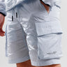 Marshall Artist Korte Broeken  Krinkle nylon cargo short - dolphin grey 