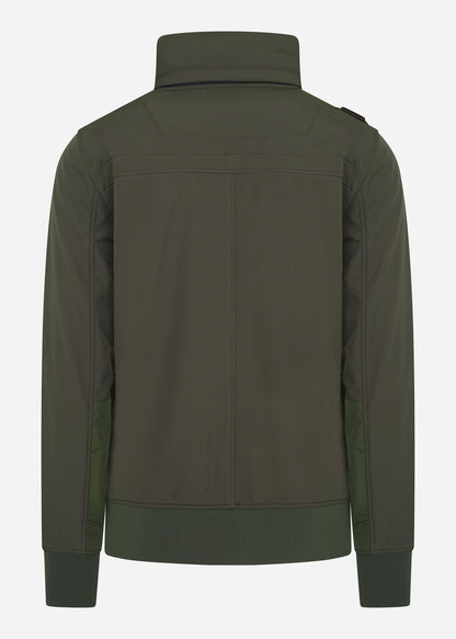 MA.Strum Jassen  Funnel neck softshell - oil slick 