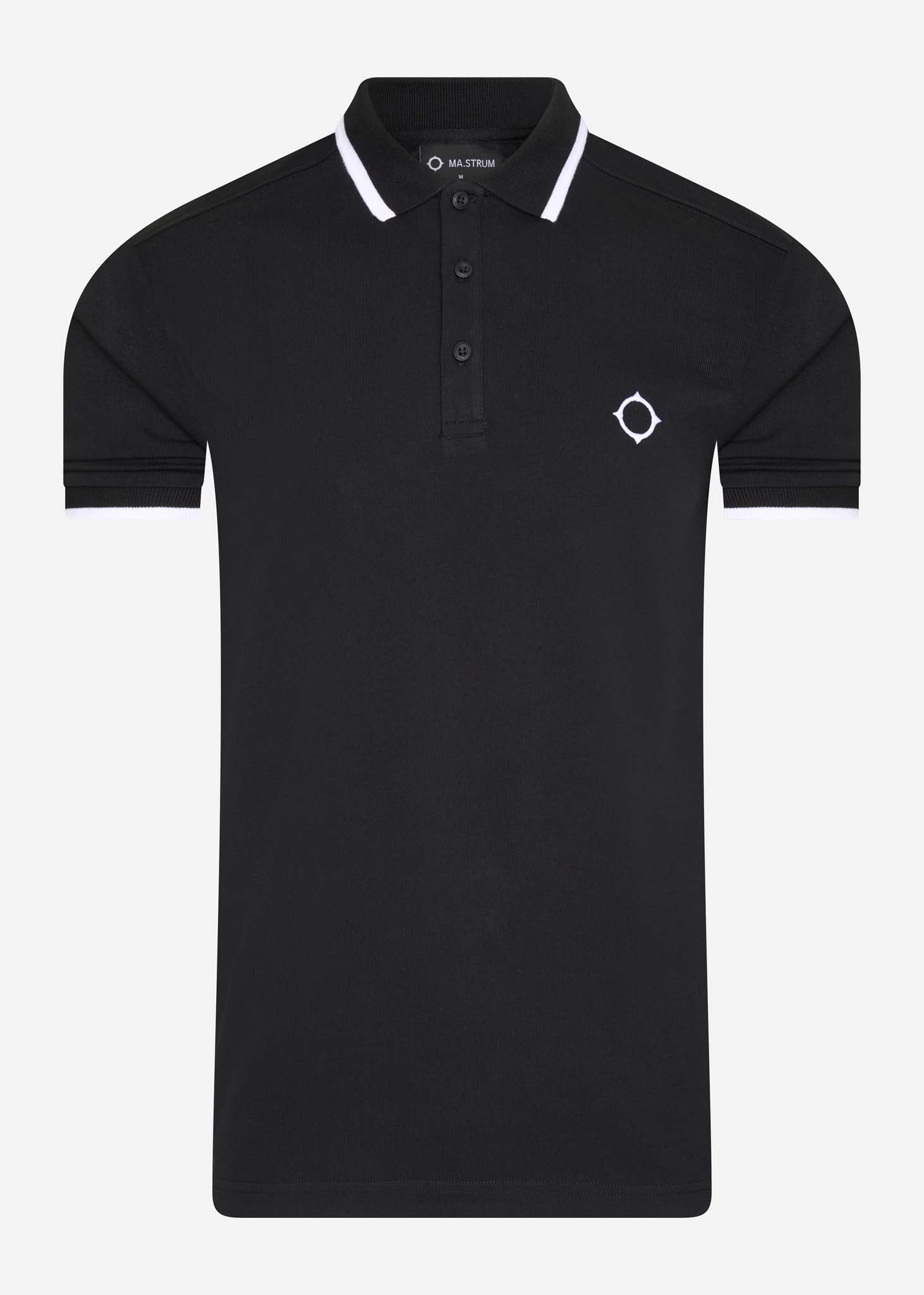 MA.Strum Polo's  SS jersey polo - jet black 