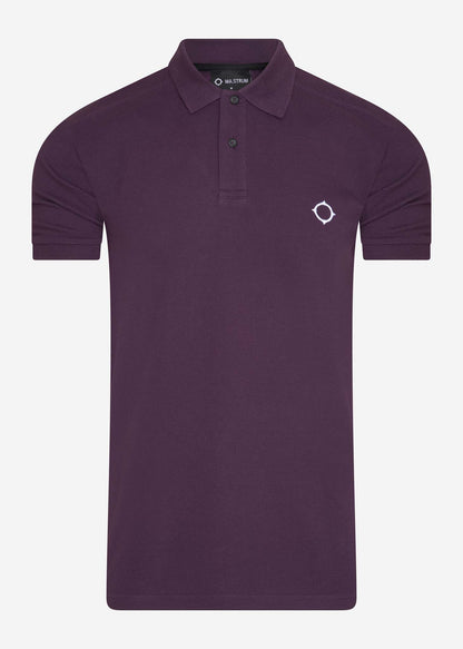 MA.Strum Polo's  SS pique polo - aubergine 