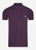 MA.Strum Polo's  SS pique polo - aubergine 