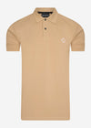 MA.Strum Polo's  SS pique polo - sand 