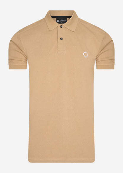 MA.Strum Polo's  SS pique polo - sand 