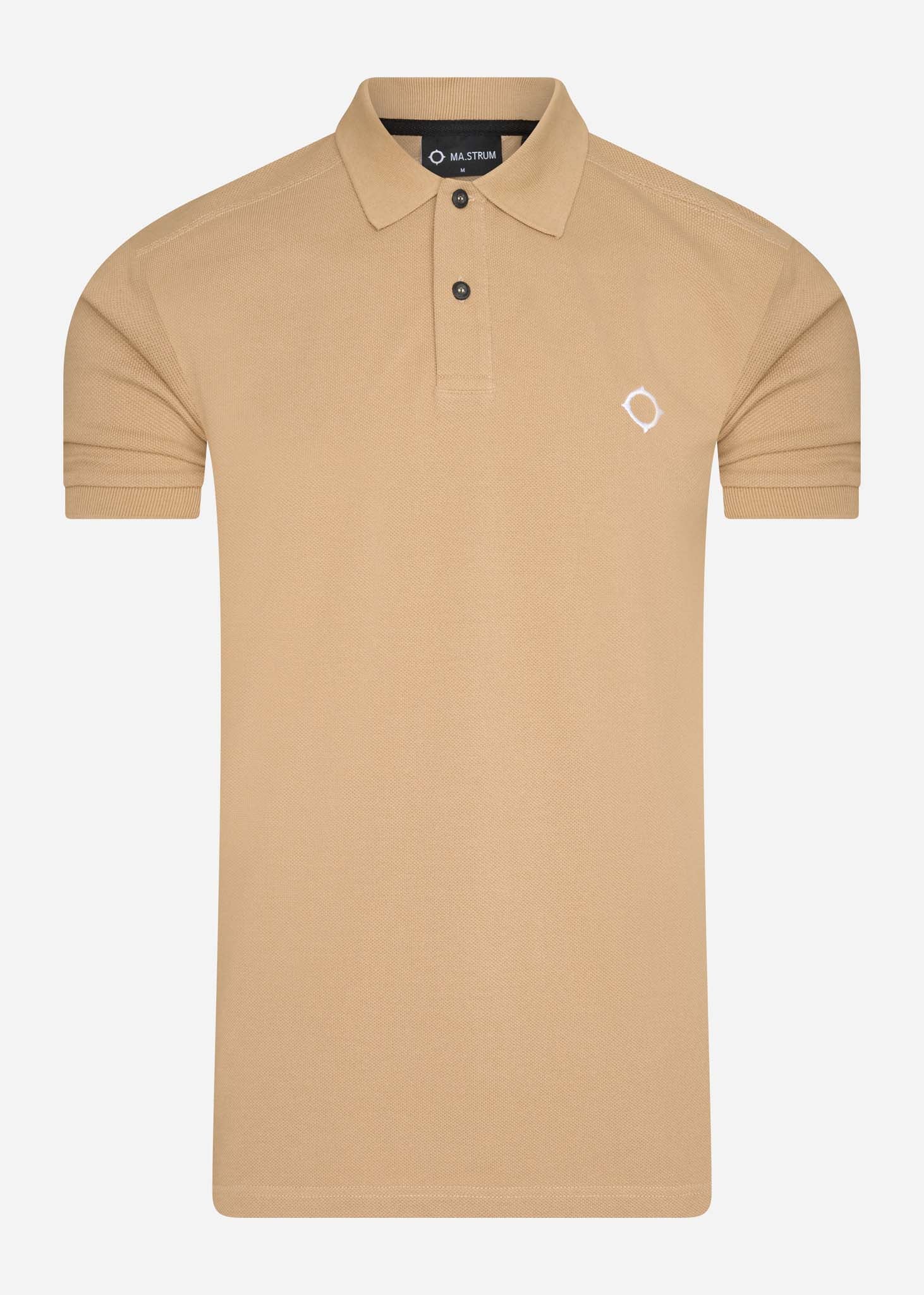 MA.Strum Polo's  SS pique polo - sand 