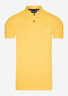 MA.Strum Polo's  SS pique polo - citrus yellow 