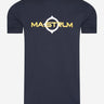 MA.Strum T-shirts  SS logo print tee - ink navy 