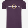 MA.Strum T-shirts  SS logo print tee - aubergine 