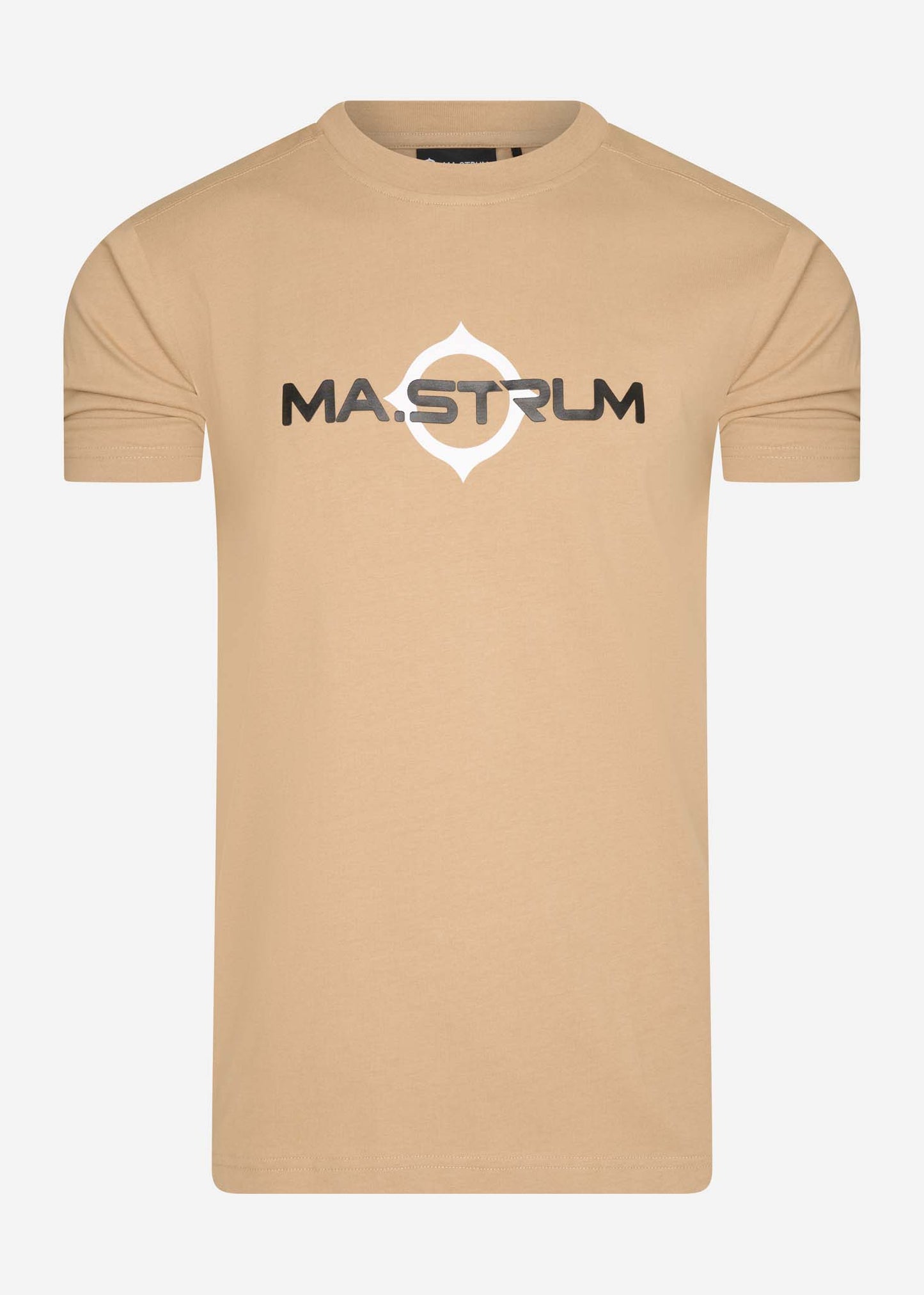 MA.Strum T-shirts  SS logo print tee - sand 