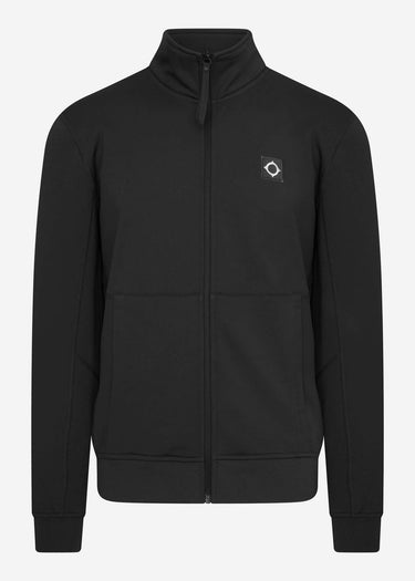 MA.Strum Vesten  Tech fleece track jacket - jet black 