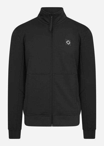 MA.Strum Vesten  Tech fleece track jacket - jet black 