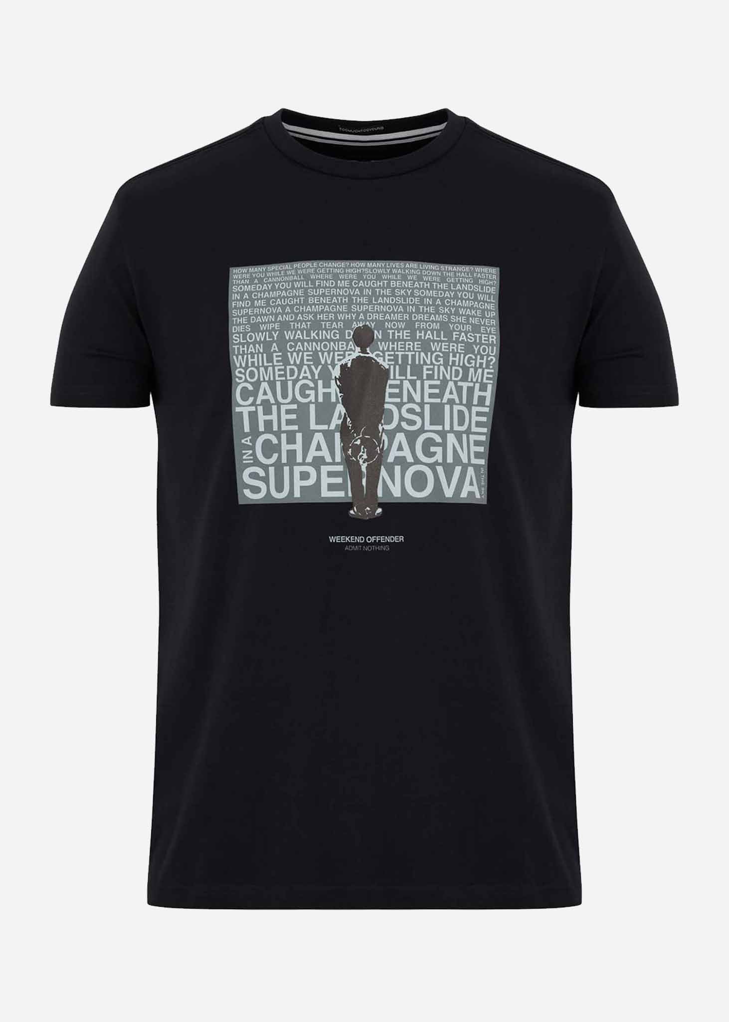 Weekend Offender T-shirts  Oasis supernova - black 