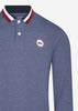 Peaceful Hooligan Longsleeve Polo's  Ledge polo - indigo 