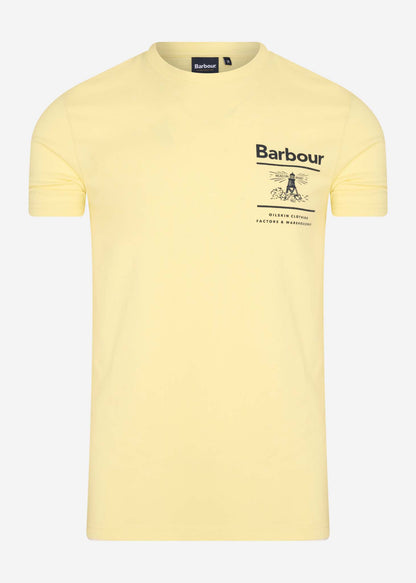 Barbour T-shirts  Chanonry tee - lemon 