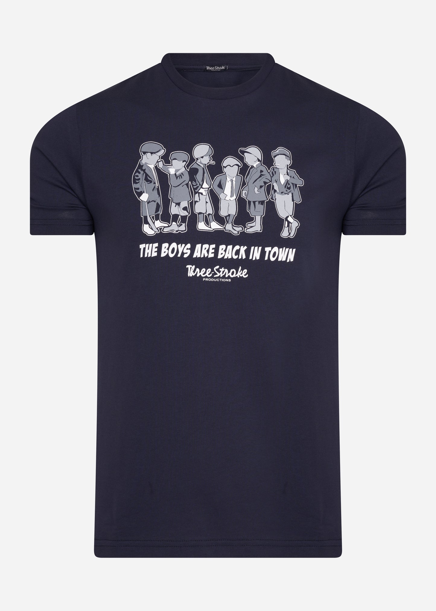 Three Stroke T-shirts  Boys - navy 