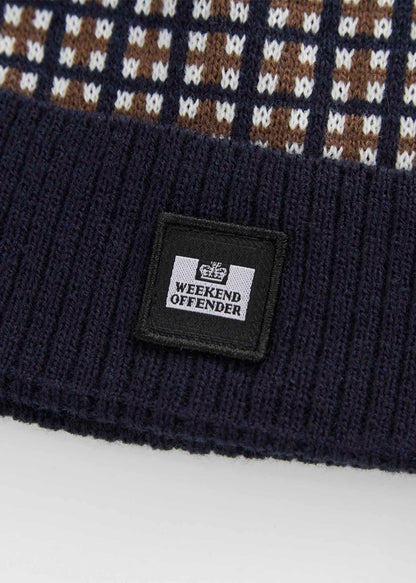 Weekend Offender Mutsen  checkie - navy 