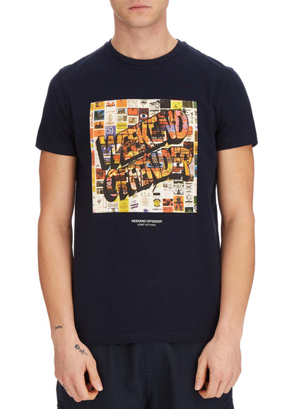 Weekend Offender T-shirts  Thrills - navy 