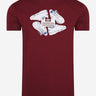 Weekend Offender T-shirts  Anacleti tee - claret 