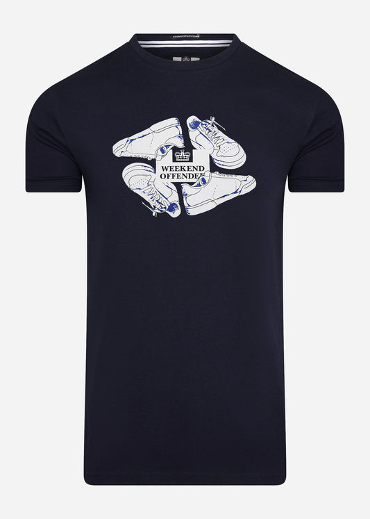 Weekend Offender T-shirts  Anacleti tee - navy 